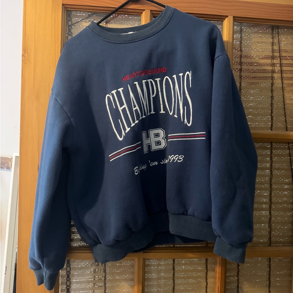 Adika Blue Crewneck Sweater